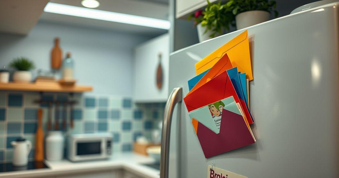 Envelope Adesivo para Geladeira: Organize com Estilo