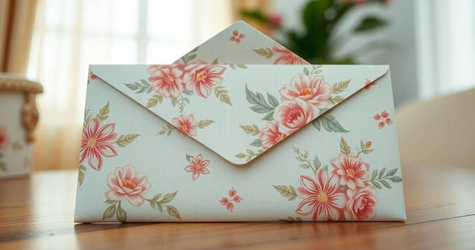 Envelope decorado para imprimir: Como personalizar suas correspondências com estilo